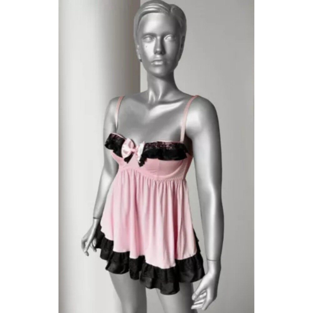 Victoria's Secret Flyaway-Back  Ruffle Modal Babydoll